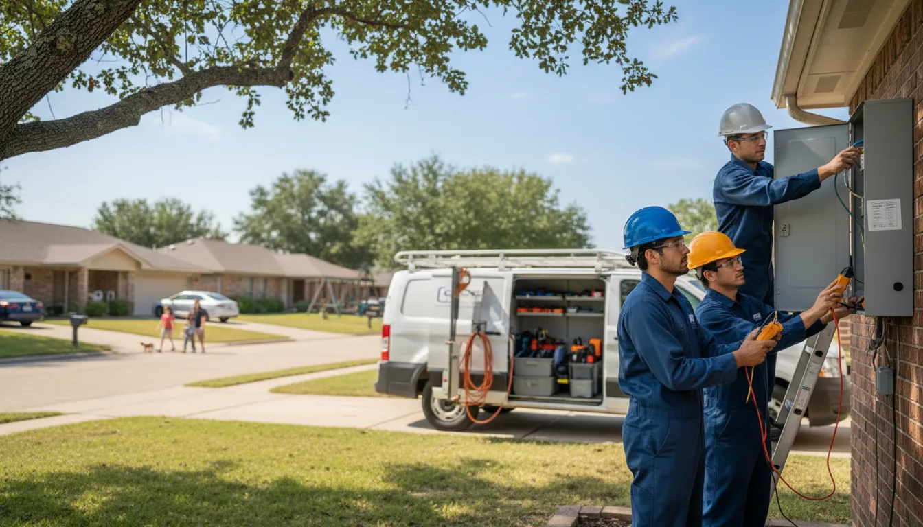 Certified electrician providing emergency electrical services in Houston, DE